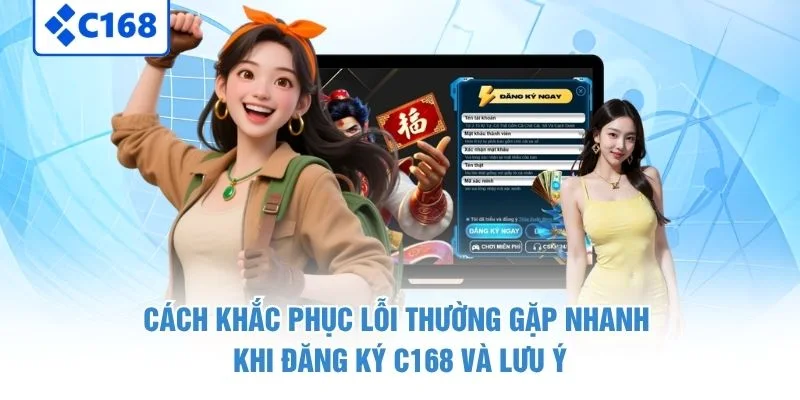 Cách khắc phục lỗi thường gặp nhanh khi đăng ký C168 và lưu ý