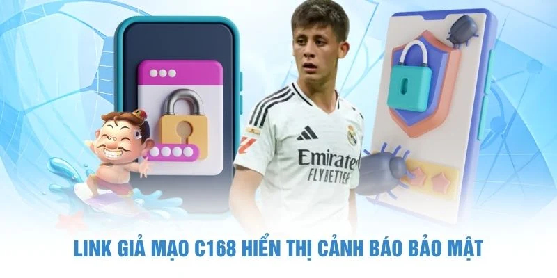 Link giả mạo C168 hiển thị cảnh báo bảo mật