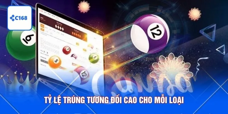 Tỷ lệ trúng tương đối cao cho mỗi loại